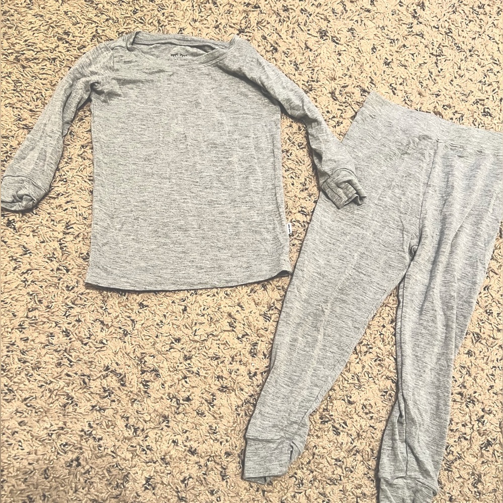 Little Sleepies Two Piece Grey 12-18 Month Pajamas